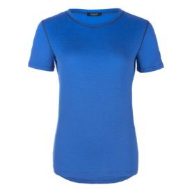 T-shirt en laine mérinos manches courtes – Bleu roi – femme – OGARUN
