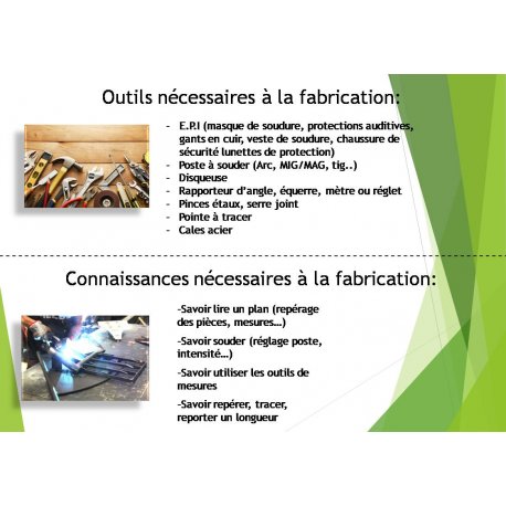 Kit à monter outil de jardin à contre-dents fixes - La Campagnole - Grelinette Made in France - La Fabriculture