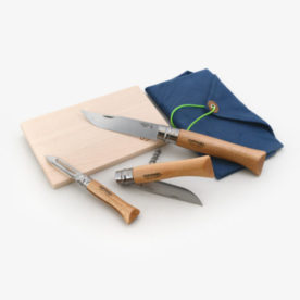 Kit de cuisine nomade et écolo de trois couteaux – Opinel