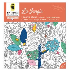 Poster géant à colorier – La Jungle – Pirouette Cacahouète