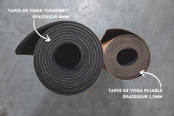 Tapis-de-yoga-pliable-et-confort-différence
