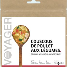 Couscous de poulet aux légumes repas aliments lyophilisé écoresponsable – 80 g – Voyager