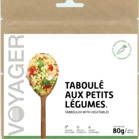 Plat lyophilisé écologique treck rando – Taboulé aux petits légumes 80 g – Falières Nutrition