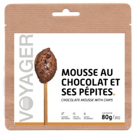 Déssert lyophilisé écolo bivouac randonnée – Mousse au chocolat et pépites 80 g – Voyager