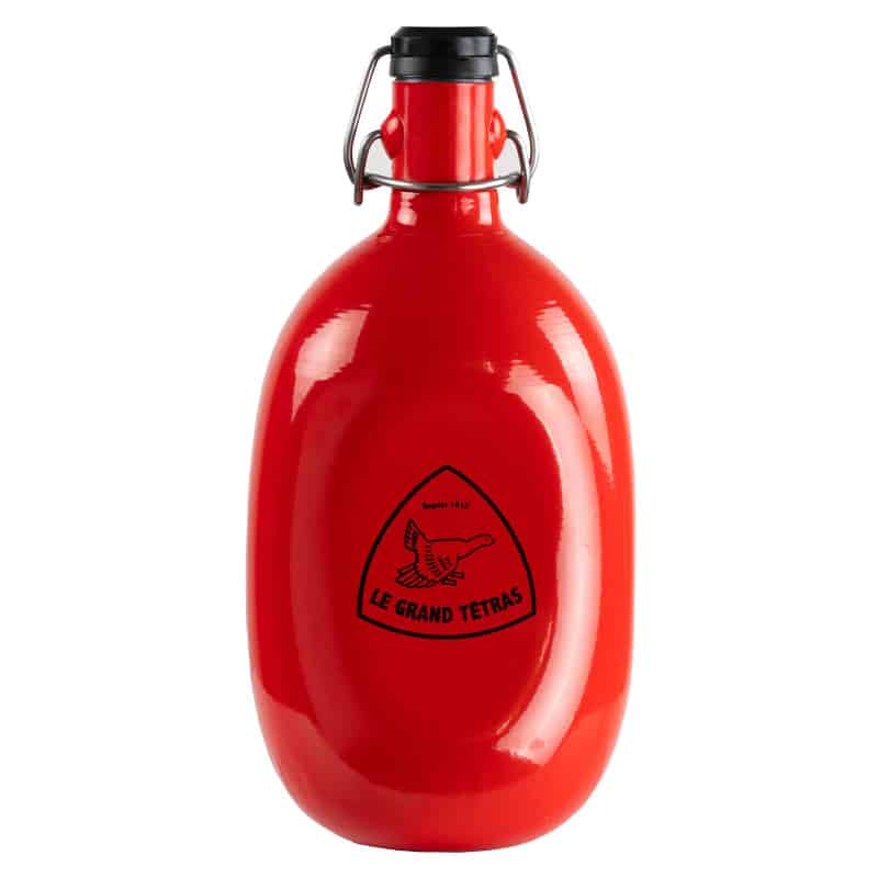 gourde écologique concave en aluminium recyclé 3 coloris vintage 1l le grand tétras