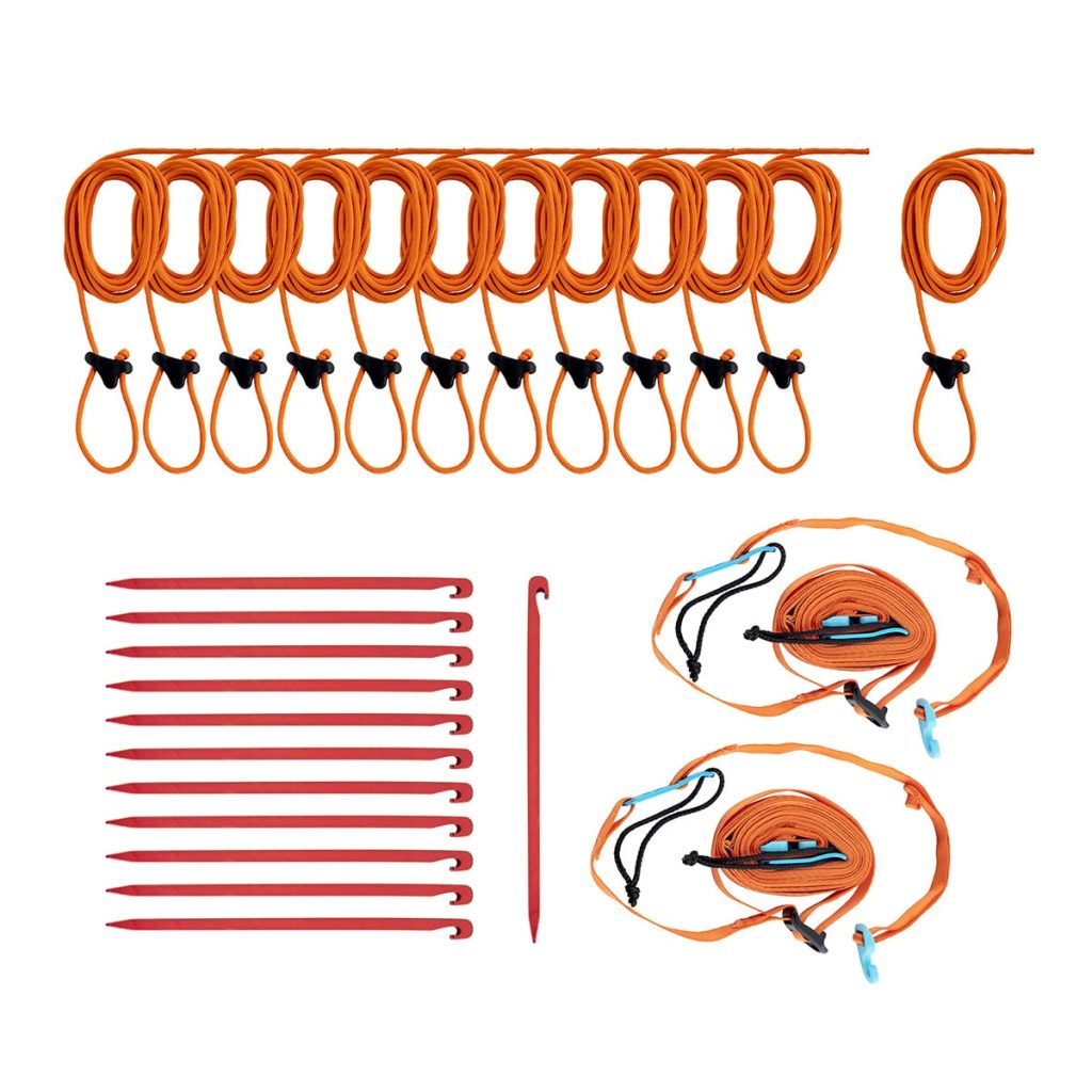 kit de fixation pour tentes et abris au sol qaou outdoor