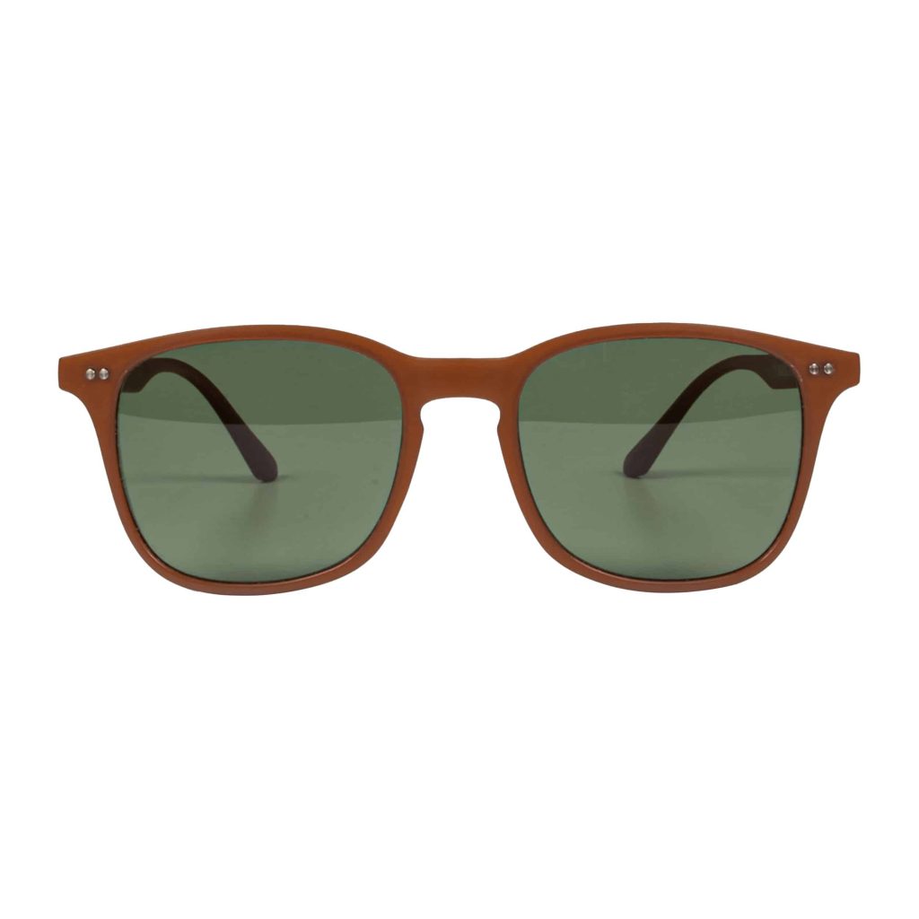 lunettes de soleil recyclées modèle caroux couleur sienne eio