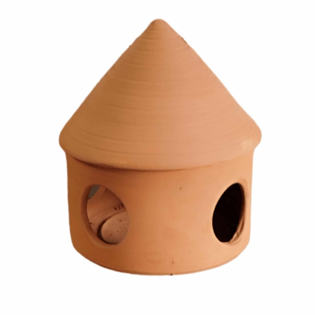 mangeoire à oiseaux en terre cuite fabriqué en france