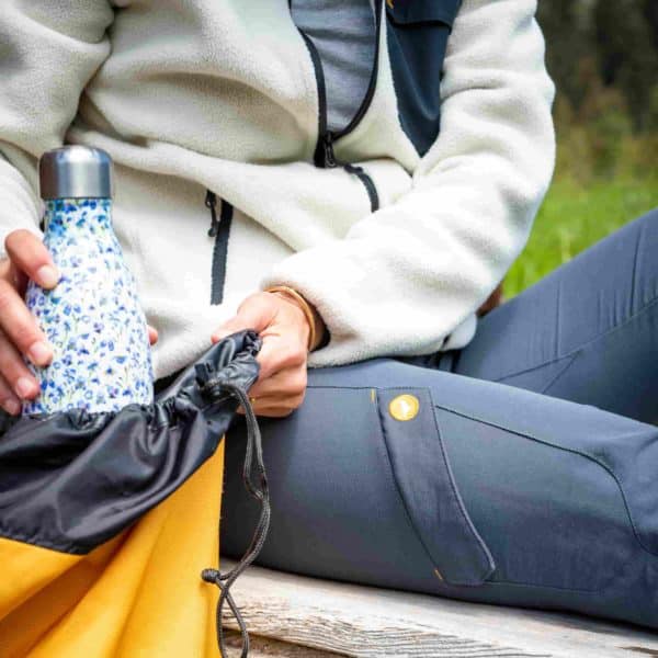 Pantalon à coupe régulière femme – 500 - Gris Acier - Domyos - Décathlon