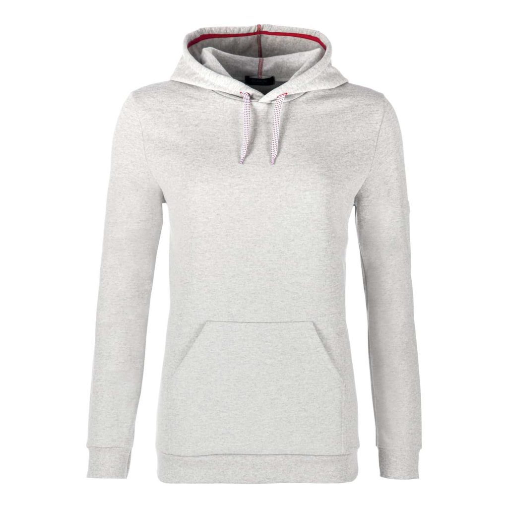 sweat capuche en fil recyclé gris chiné femme/homme ogarun