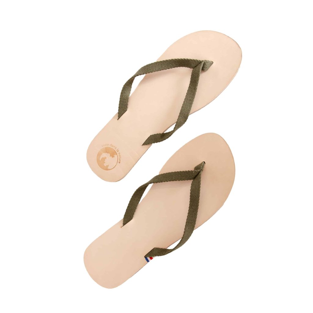tongs éco responsables matières naturelles – made in france – modèle littoral homme